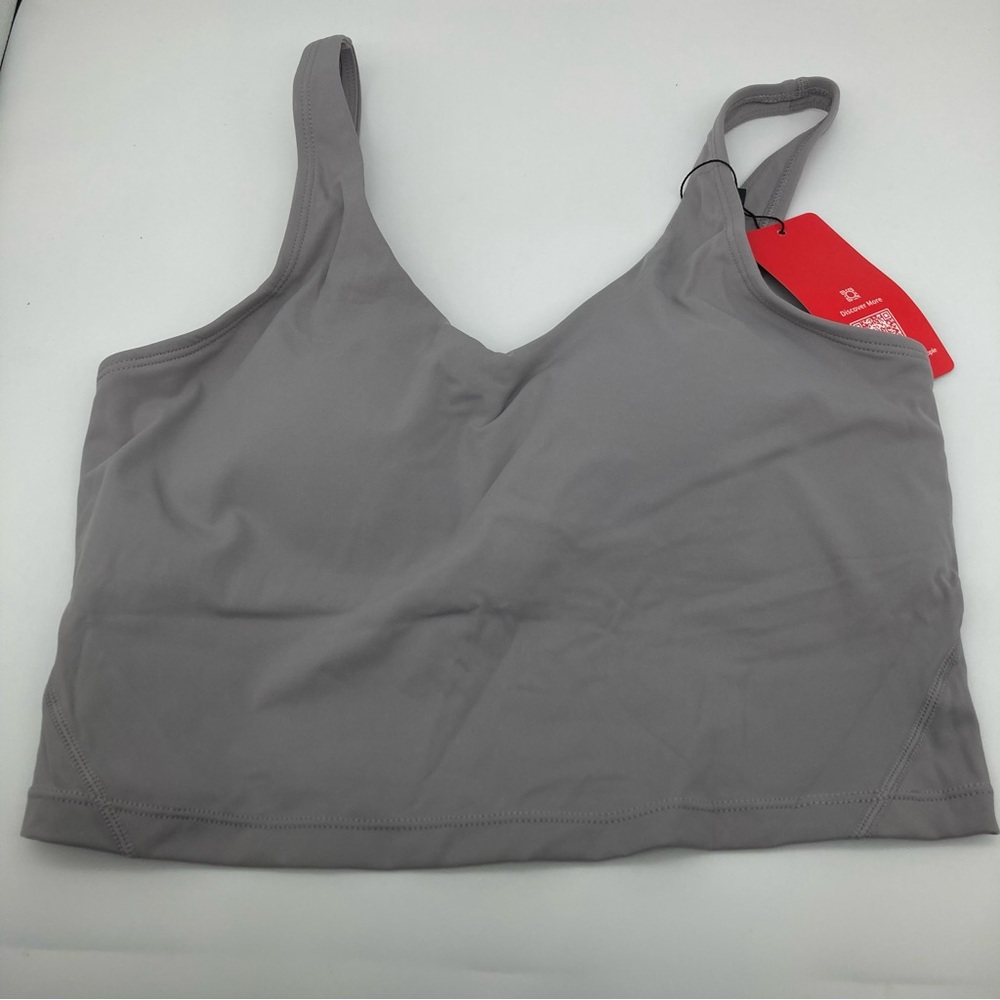 The Gym People wire free sports bra tank Gray Medium